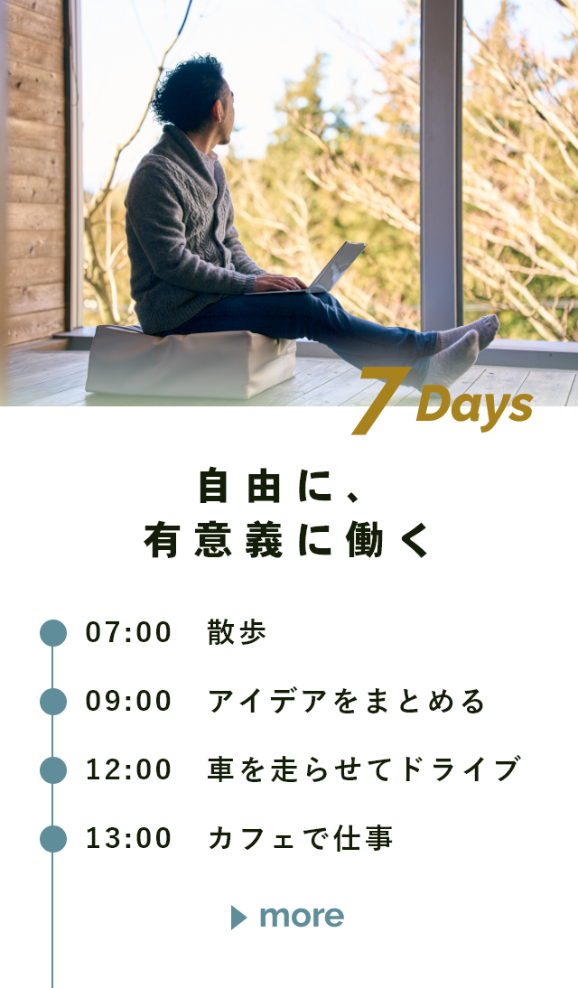 自由に、有意義に働く／7DAYS　詳しくはこちらから　リンクバナー