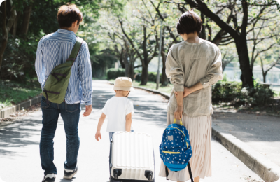 ３日間の家族旅行では、子供たちにとって初めての体験を沢山することが出来た。