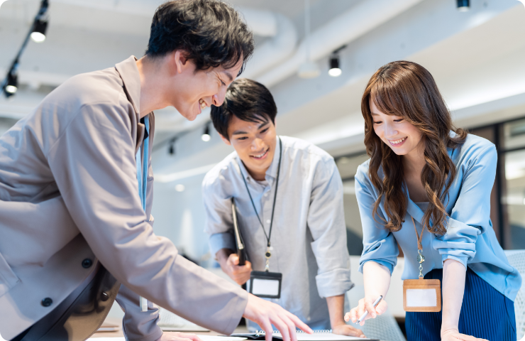 社員研修　打ち合わせ風景　写真